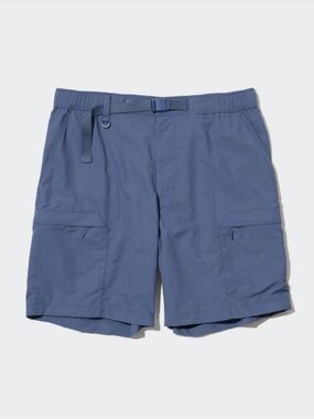 NWT UNIQLO GEARED UTILITY SHORTS (8") UNISEX BLUE - S